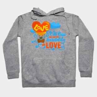 Bible art. Love serve one another humbly in love. Hoodie